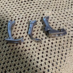 Bernina industrial sewing machine presser feet 452, 16, and 5